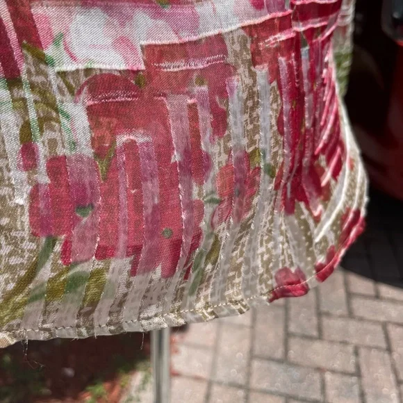 Dolce & Gabanna Silk Blend Long Sleeve Semi Sheer Top - Picture 7 of 7